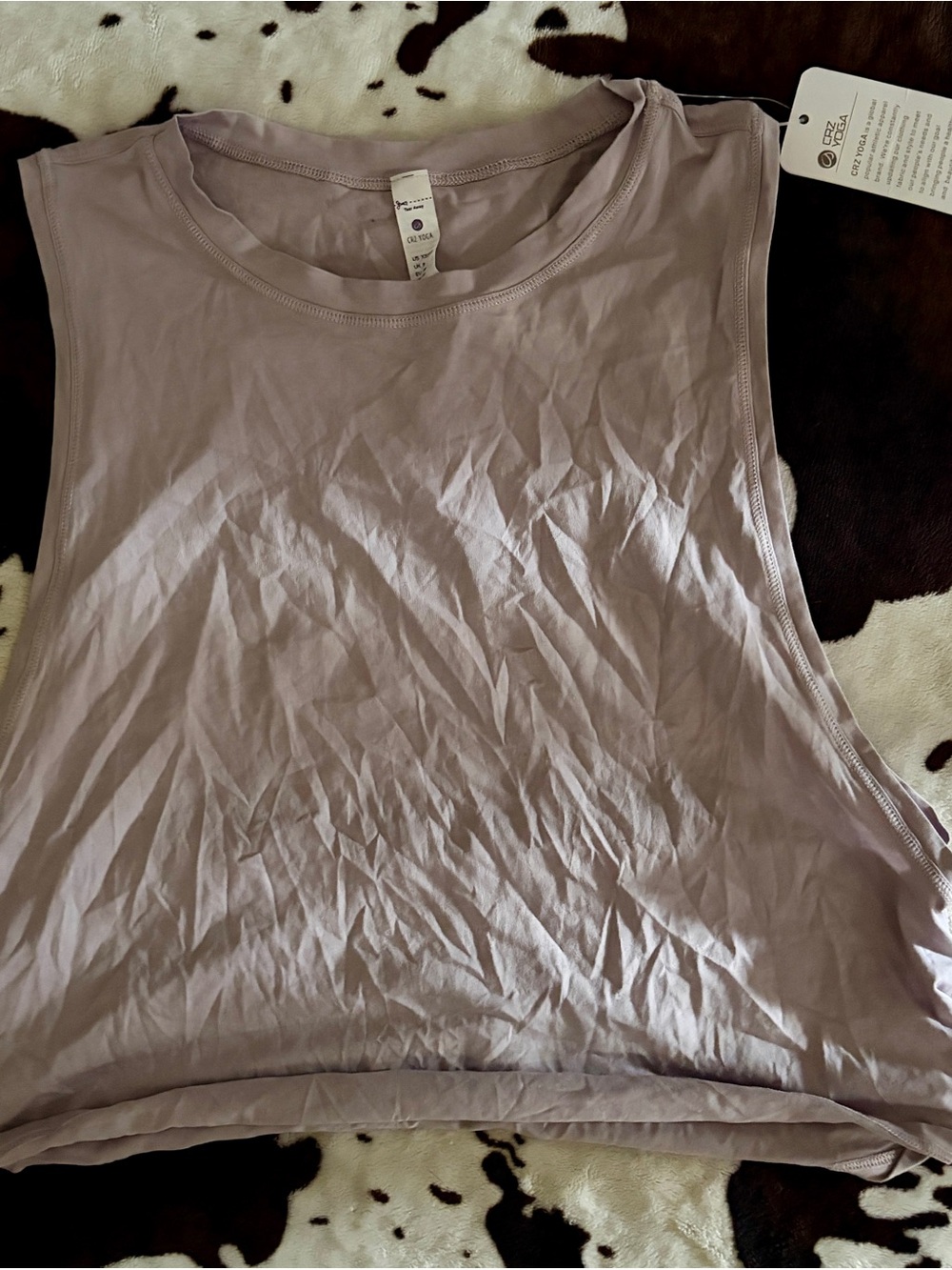 CRZ YOGA Mauve Lavender Muscle Tank